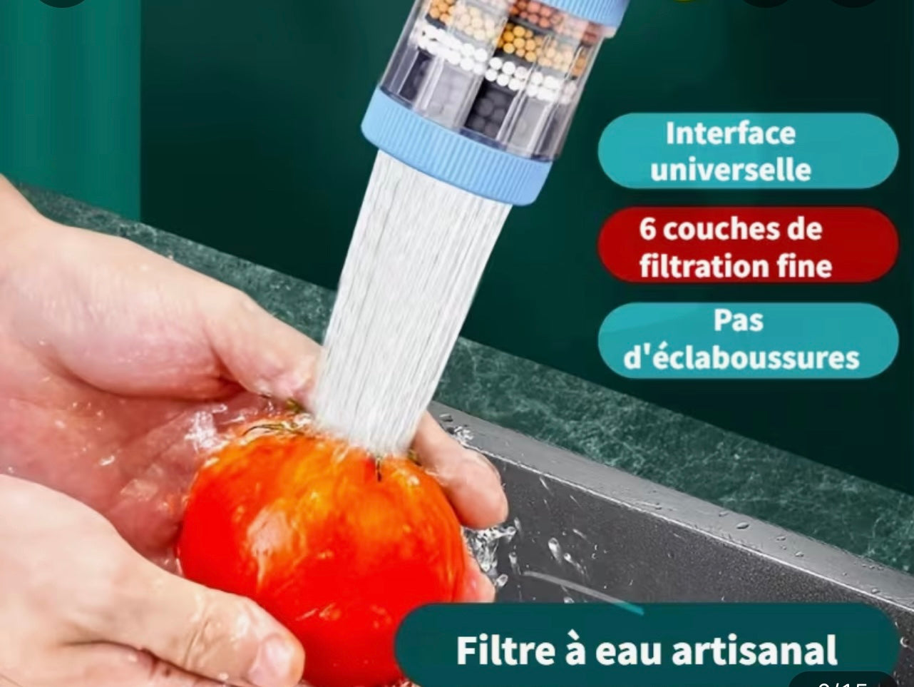 Filtre à Eau Cuisine AquaSain